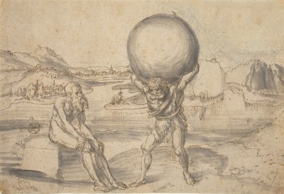 ヘラクレスとアトラス 作： Lucas Cranach the Elder